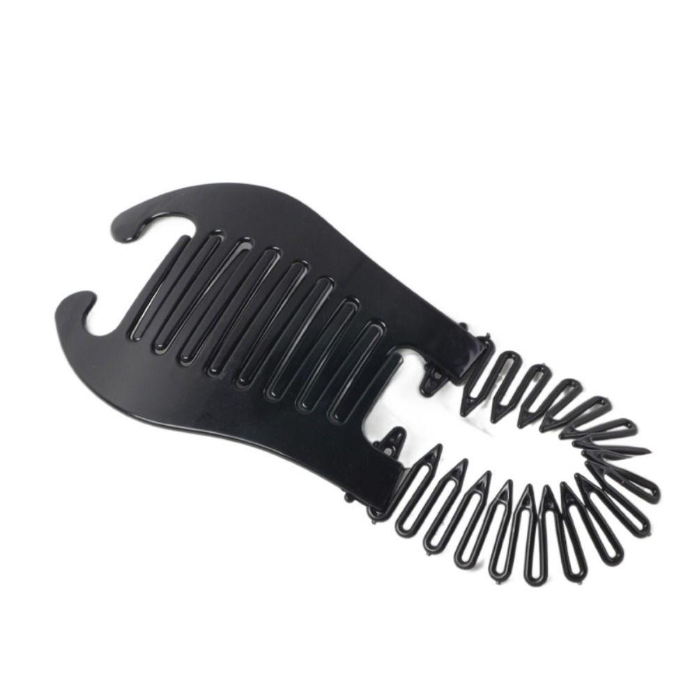 

Черный Коричневый Банан Заколки Зажимы Женские Гребни Резинки Для Волос Гребень Аксессуары Для Волос Коготь чёрный