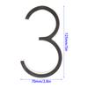 1PC 5 Inch Zinc Alloy Floating House Number Modern Door Plates for Outdoor Mailbox Yard Home Wall Door Garage Gate with Nail Kit