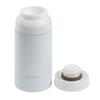 Pearl Metal 200ml Water Bottle with Ice Stopper, Pale White, Cafe Mug Grace, HC-734