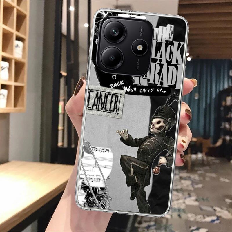 My Chemical Romance MCR Soft Phone Case For Xiaomi Redmi Note 14 14S 13 12S 12 11S 11 11E Pro Plus 11T 10S 10 9S 5G Pattern Cove