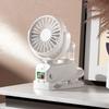 Practical Small Desktop Fan Clip On Fan Office Fan 4 Speed Setting Air Cooling Fan ABS Texture Suitable for Cooling