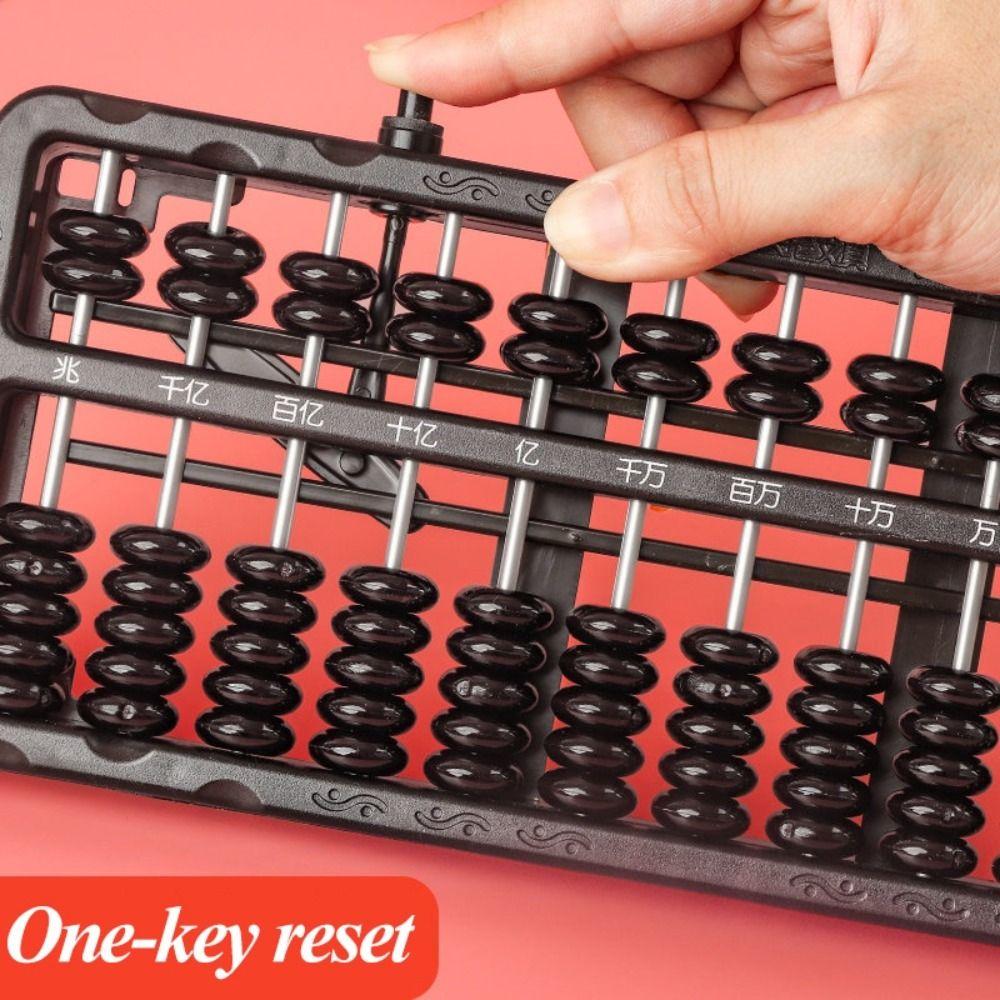 Black Blue Pink Calculation Bead Plastic Calculation Rack Counting Abacus  Intelligence Development