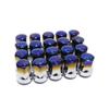 M12x1.5/1.25 Length Wheel Lug Nuts Wheel Anti-theft Screws Aluminium Alloy Steel Wheel Hub Nuts 20PCS/set