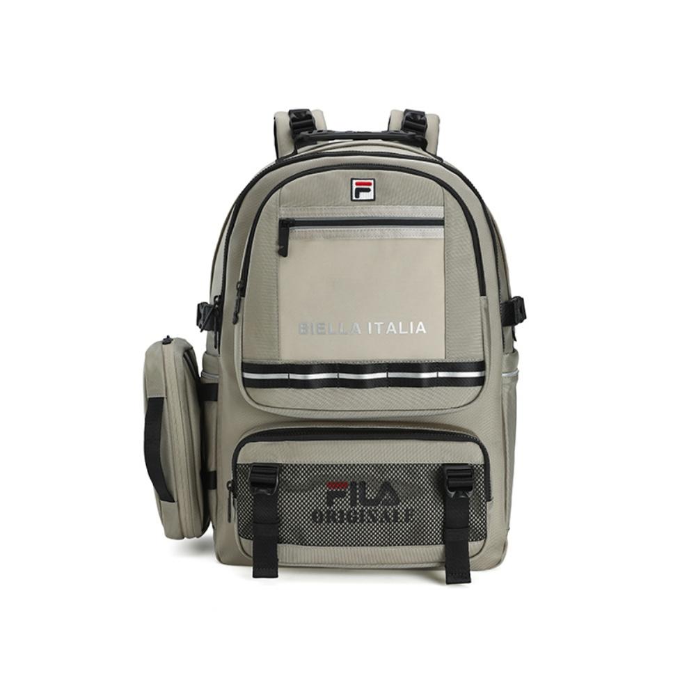 New FILA ORIGINALE Fabric Backpack Men's Cloud Wheat F13M539105FLK