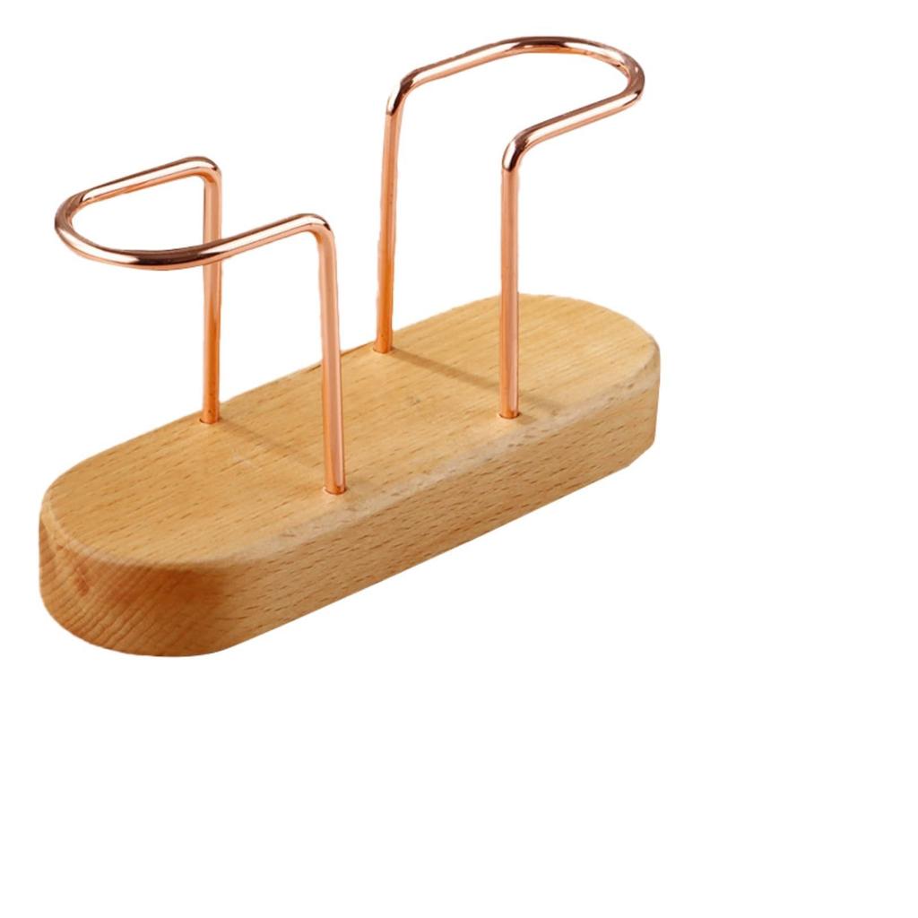 PLEAVIT Coffee Filter Holder Stand, Wooden Coffee Paper Stand, Disposable Filter Case, Large