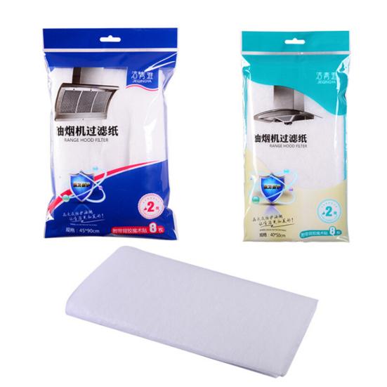 2Pcs Range Paper Oil Hood Grease Filter Stopper Absorbent Dirt Kitchen Appliance