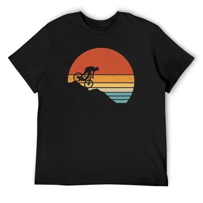 Vintage Mountain Bike Retro MTB Downhill Biking T-Shirt Blacks Funny T-shirt Mens Tall T Shirts
