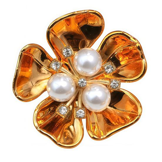 Spinki do mankietów Kamienie stras Imitacja pereł Kształt kwiatka z pręcikami Pokrowce na guziki Montaż na klips Błyszczące ozdobne klipsy do guzików DIY Ubrania