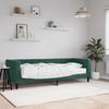 VidaXL Daybed with Mattress Dark Green 80x200 Cm Velvet 3196662