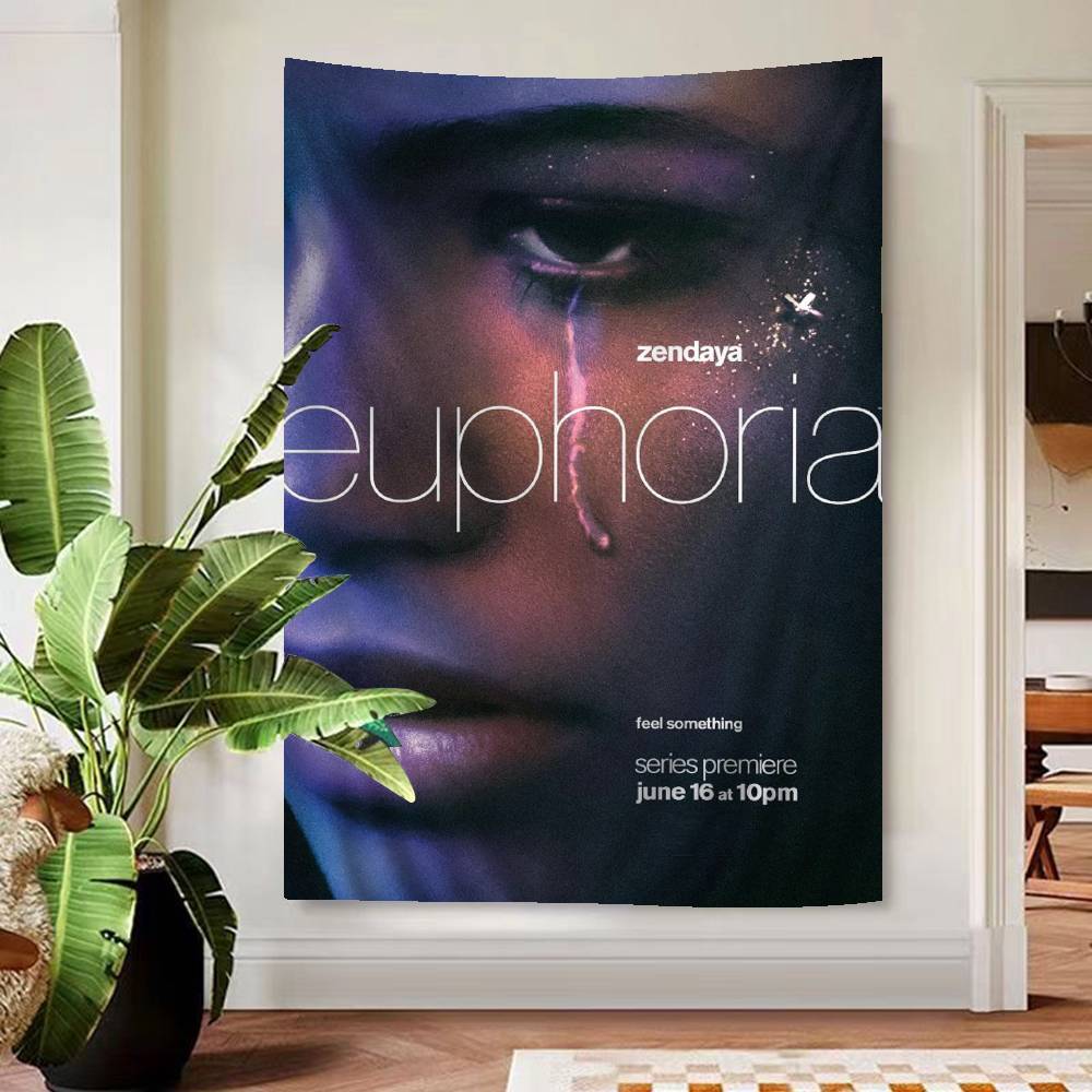 E-Euphoria TV Show DIY Wall Tapestry For Living Room Home Dorm Decor Wall Art Decor