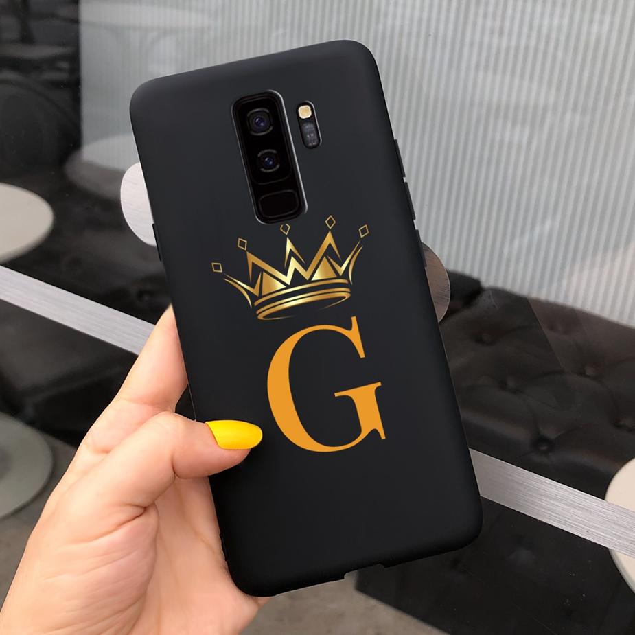 For Samsung Galaxy S9 Plus Case Stylish Couple Letters Cover Soft Silicone Phone Case For Samsung S9 S9+ Back Cover Matte Bumper