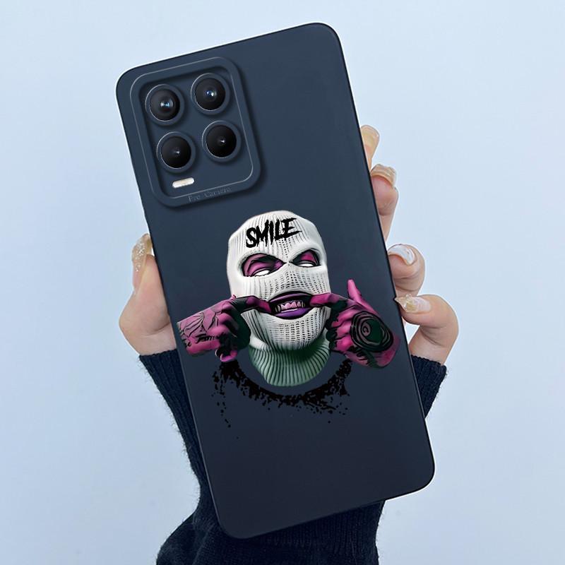 Phone Case For Realme 8 Pro 8i 8S 4G 5G Case Lovely Cartoon Flower Liquid Silicone Soft Shockproof Back Cover For Realme8 Bumper