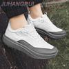 Breathable New Mens Sneakers Lightweight Men Casual Walking Shoes Lace-Up Comfortable Hiking Climbing Shoe Jogging Shoe Non-slip