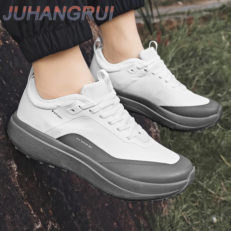 Breathable New Mens Sneakers Lightweight Men Casual Walking Shoes Lace-Up Comfortable Hiking Climbing Shoe Jogging Shoe Non-slip
