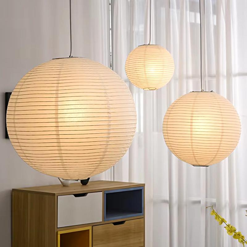 1PC Pendant Lamp Shade Minimalist Hanging Lamps Lantern Ball Paper Lantern Light Artistic Paper Art Lampshade Japanese 30/40cm