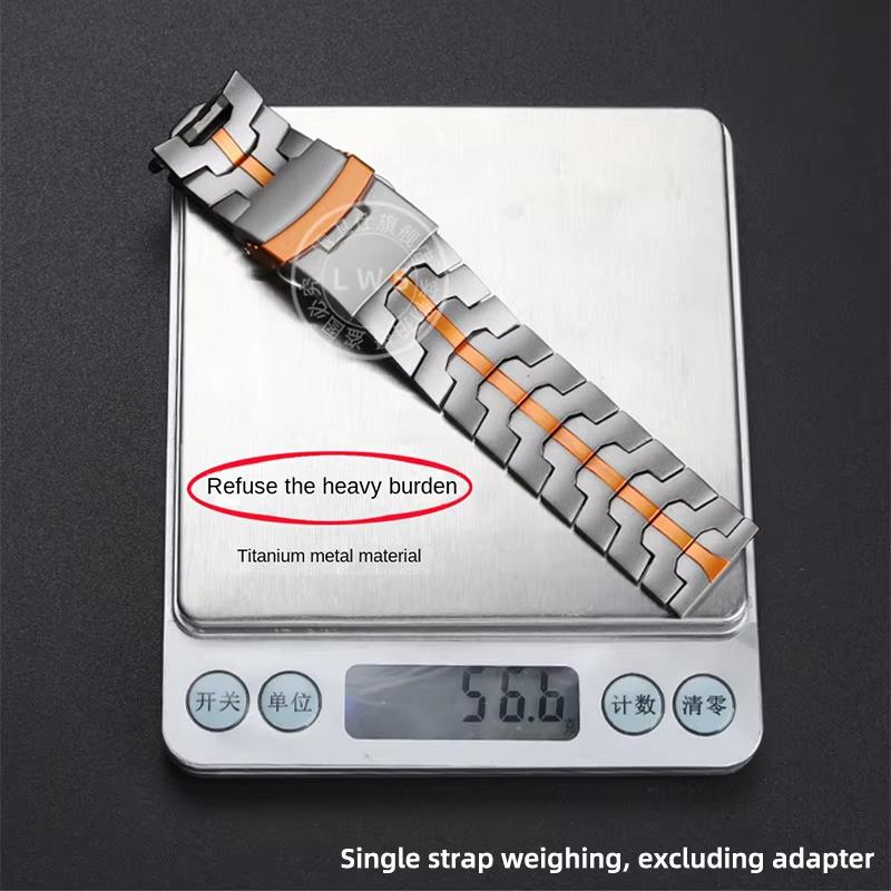 Correa de aleación de titanio para Casio G-SHOCK Serie GST GST-210/W120L/S130L/S310 GST-B100 W300/400G Correa de reloj de acero modificada para hombre