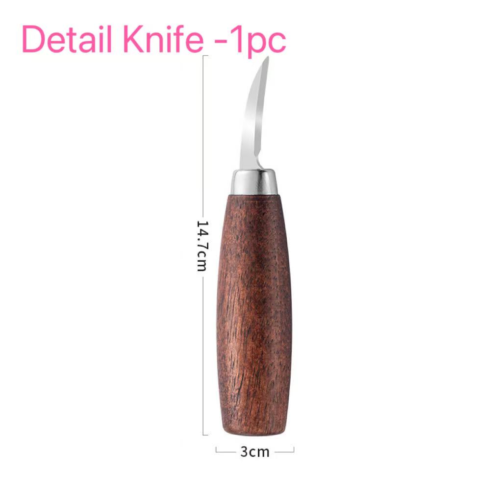 

Набор ножей для ручной резьбы - Резьба по тыкве/Деревянная ложка/Скульптура, Для начинающих и профессионалов, Подарок на Рождество/День защиты детей Detail Knife-1pc