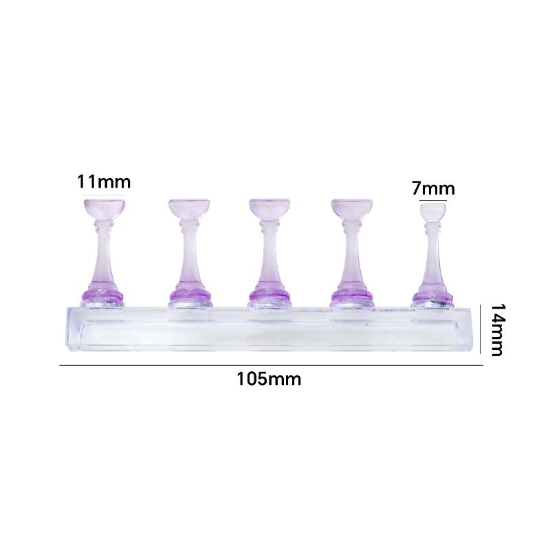 Non-Magnetic Nail Stand For Press On Nails Display Acrylic Nail Tips Practice Holder Reusable Nail Stand For Beginners Diy Salon
