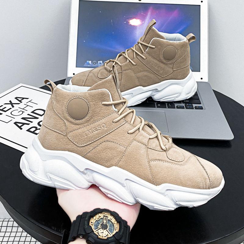 Nuovi Stivali da Uomo Pelle Impermeabile Stivali Stringati Uomo Caviglia Scarpe Leggere per Uomo Sneakers Autunno Inverno Casual