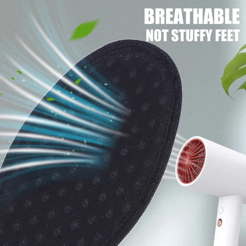 2-6Pcs Bamboo Insole Deodorant Insoles Mesh Breathable Absorb-Sweat Shoe Pads Sport Insert Light Weight Cushion for Men Women