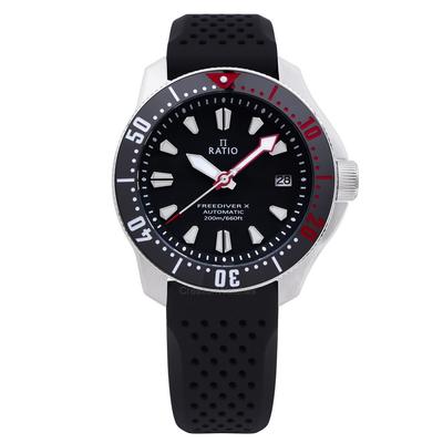 FreeDiver X Marine Black With Black Ceramic Inlay Automatic Diver RTX001 200M Orologio da uomo