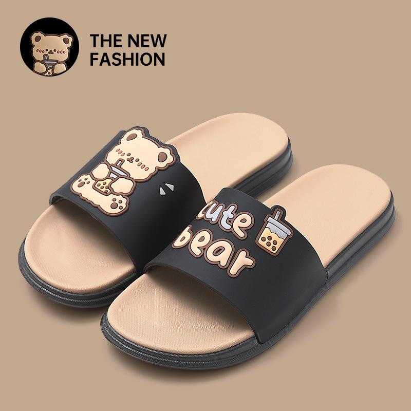 Cute slippers summer new indoor home bathroom bath non-slip outer wear household cool slippers