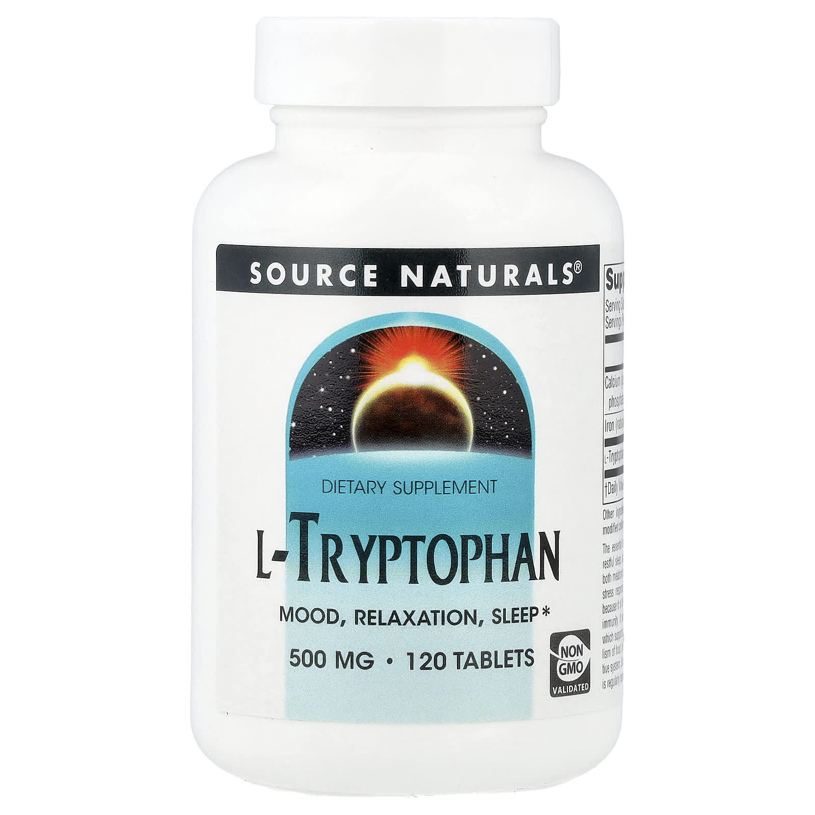 

L-Tryptophan, 500Mg, 120 Tablets