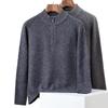 Men's Heavyweight 100% Pure Wool Half-Zip Sweater