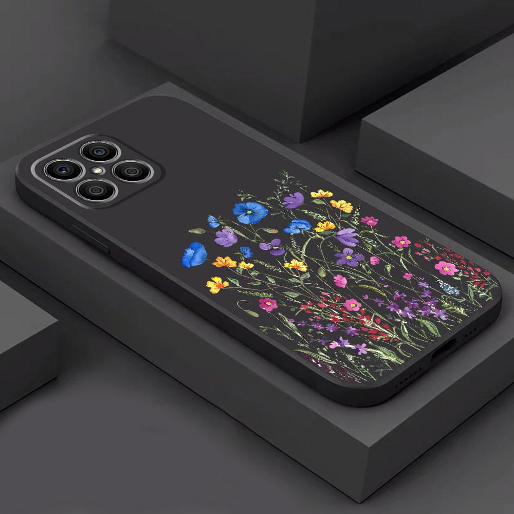 

Butterfly Flower Case for Honor X6a X8a 8X 70 Magic5 Lite 90 Pro X9a X8 X6 X7 Magic5 Silicone Art Cover Honor 90