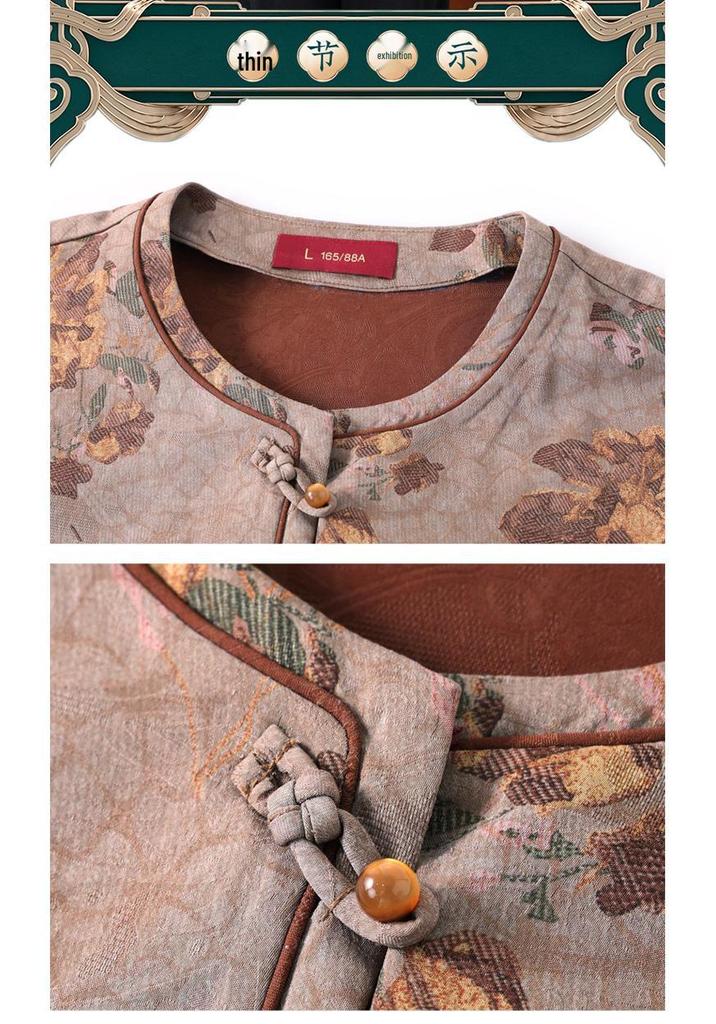 Elderly Women's Summer Chinese-Style Top - Grandma's Fashionable Shirt