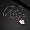 Xiaomi Vnox Guitar Pendant Necklace for Men, 2mm Width Box Chain Punk Necklace, Black Silver Color Stainless Steel Jewelry Gift for Him
