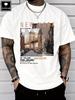 PAYEAH Men's Casual Cotton Streetwear Street View Of Brooklyn New York High Quality ClothingTrendyT