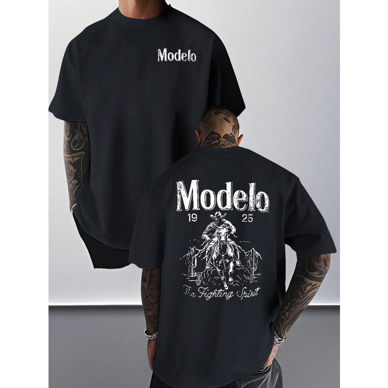 Graphic Print Short Sleeve Tees, Loose Casual Short Sleeve Top S