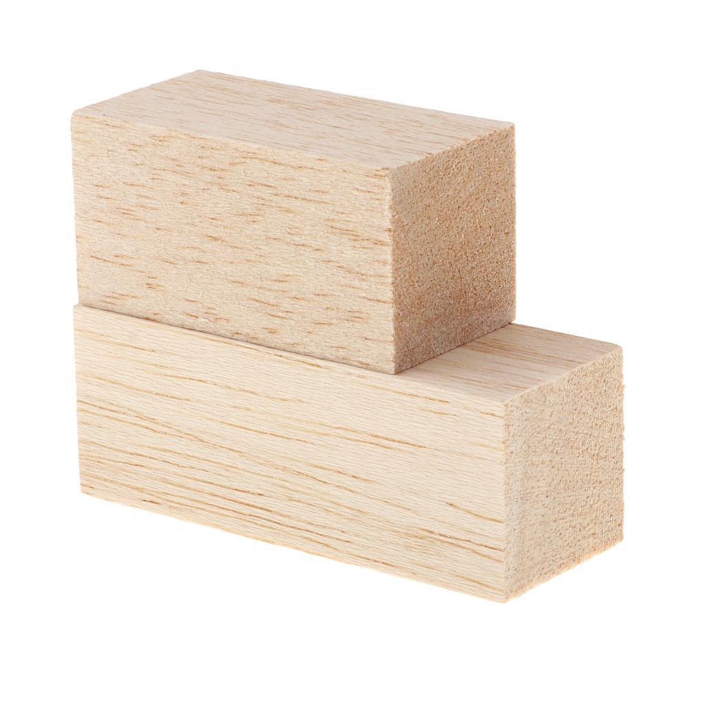 Wood Blocks for Crafts And DIY Projects – Set of 5, 80/60 Mm