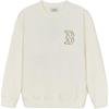 New MLB Basic Mega Boston Red Sox Sweatshirt Unisex Cream 3AMTB0744-43CRS