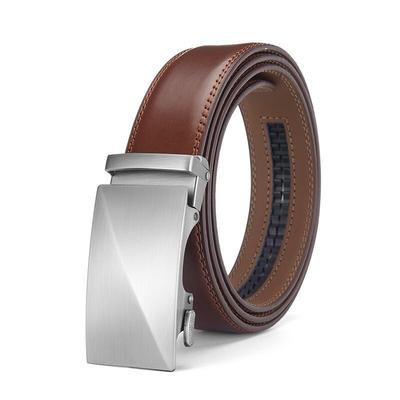 Gürtel Herren Leder Legierung Automatikschließe Zweilagiges Rindsleder Business Taillensiegel Ledergürtel Herren Gürtel