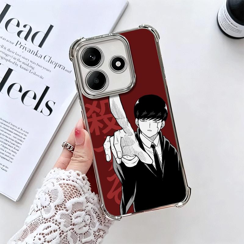 Mashle Magic And Muscles Anime Plating Phone Case For Xiaomi Redmi Note 14 15 Pro Plus 13 12 11 11S 11T 10 9S 9 5G Anti-Fall Air