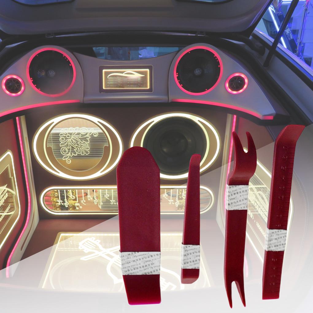 New 4\-Piece Interior Panel Removal Tools Car Audio Disassembly Plane Removal Tool Kit