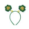 StPatricks Day HairHoop for Irish National Day Celebration Glittering Powder Headband for Theme Party Festival Gathering