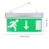 Commercial LED Emergency Sign Lamp Exit Sign Security Light 110-240V Neon Light  Mall