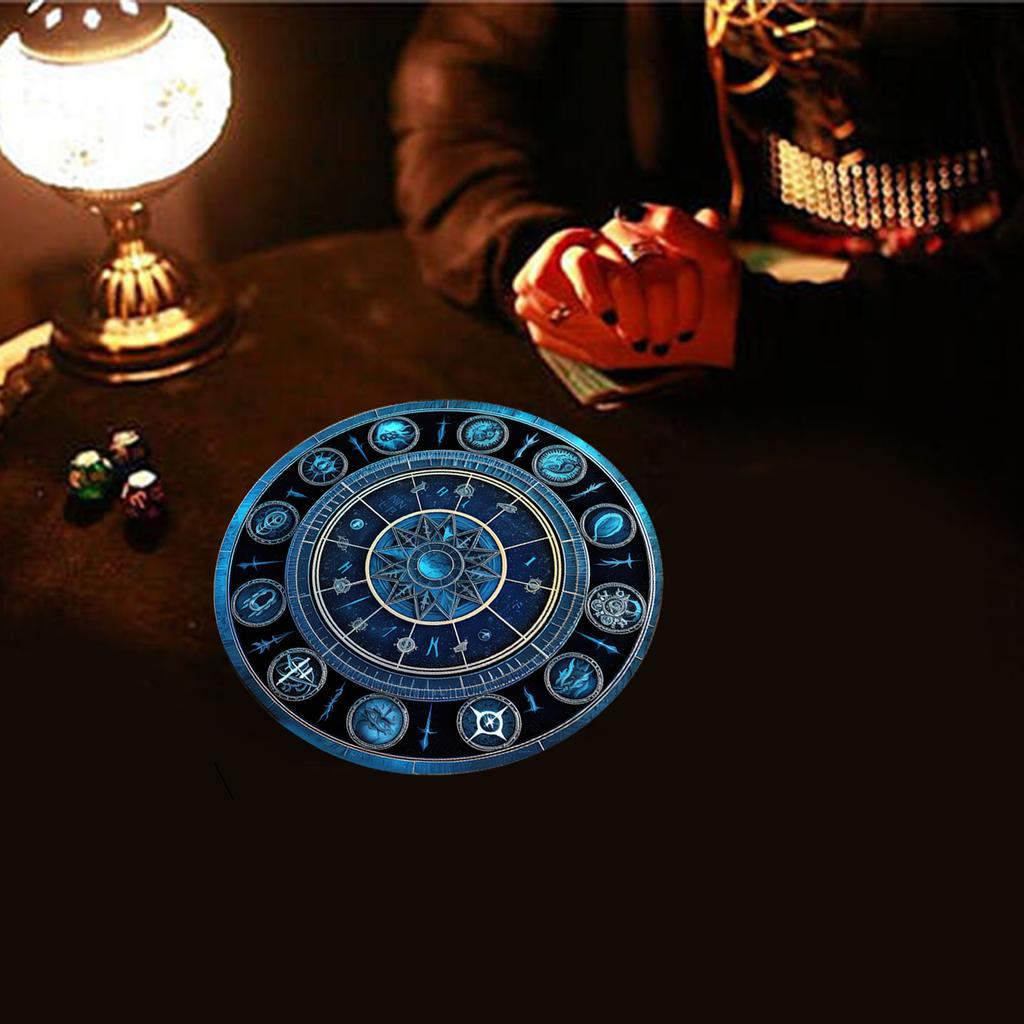 Divinations Mat Constellation Pattern Altars Tarots Card Pad Astrology Pendulums Chart Mat for Divinations Energy Healings