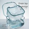 Cleaning Box Oral Mouthguard Container Sealed Denture Bath Box Teeth Braces Box Dental Storage Case False Teeth Storage Box