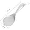 Cabilock 2Pcs Rice Spoons for Serving, Stainless Steel Rice Paddle Spoon Non Stick, Kitchen Silverware Utensils for Home Restaurant