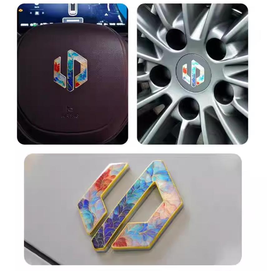 For Leapmotor B10 B01 C01 C10 C11 C16 Front Logo Sticker Wheel Hub Logo Steering Wheel Logo 3D Personalized Decorative Stickers