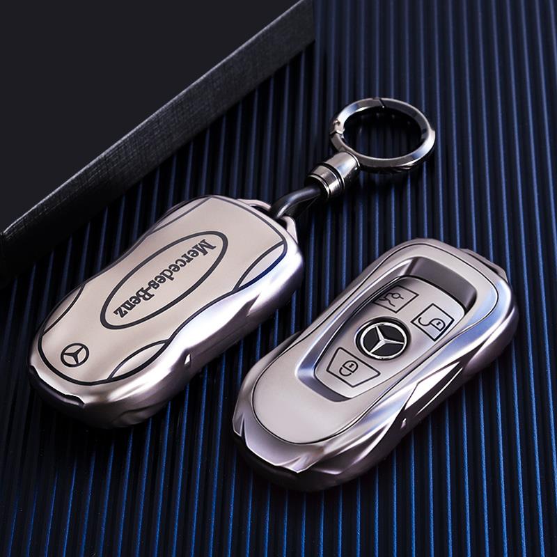 RPO5   PU Car Key Case Cover Shell Fob For Mercedes Benz A B C E Class GLS GLA GLK GLC CLS CLA AMG W204 W205 W212 W463 W176 Keychain