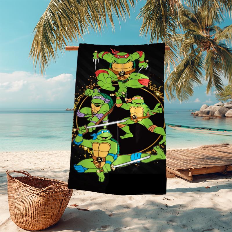 1Pc Turtles Action Beach Towel Microfiber Beach Towel Thin Absorbent For Beach Swimming Yoga Bath Sports 0917136