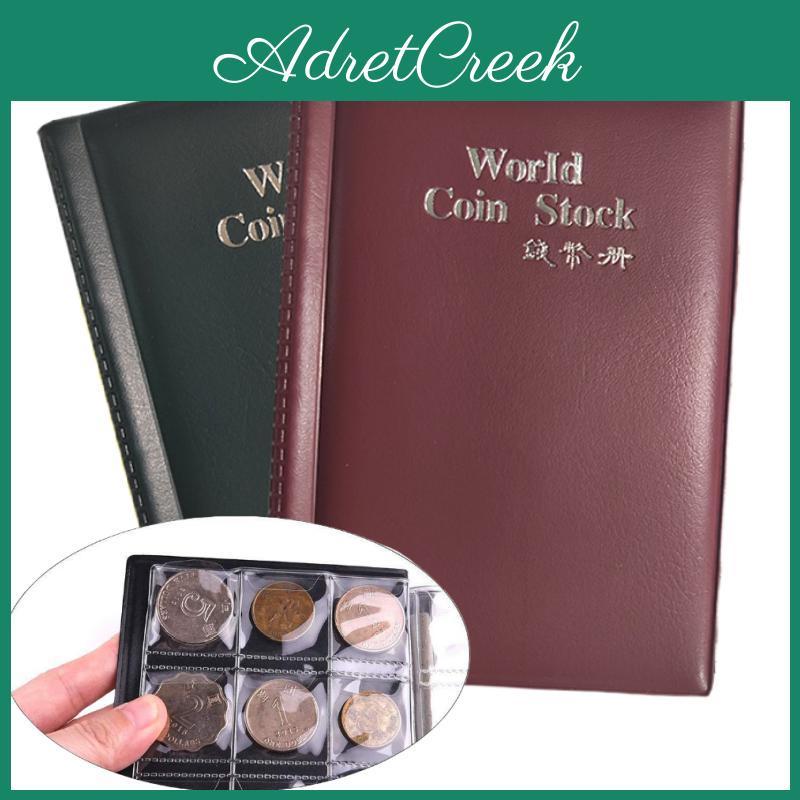 120 Collection Pockets Coins Album Coin Holder Storage Albums Mini Money Coin Storage Bag