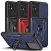 Slide Camera Lens Phone Case For Xiaomi Redmi Note 11 10 9 Pro 11S 10S 10C 9T 9AT 9C Poco X3 NFC M3 M4 Pro Military Grade Shockproof Armor Ring Cover