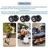 A20F-55X18mm Set Of 2 Luggage Suitcase Replacement Wheels,PU Swivel Caster Wheels Carbon Steel Bearings Repair Kits