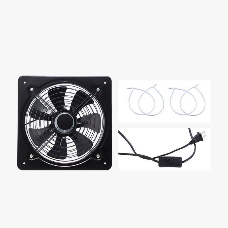 Powerful Industrial Iron Exhaust Fan Household Efficient Ventilation And Smoke Removal Device Kitchen Range Hood